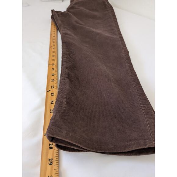 Levi's Wedgie Straight Corduroy Pants 34x28 Brown Button Fly High Rise Premium - Picture 11 of 11